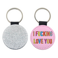 Keyrings 'I Fucking Love You In Hand Dra: Silver