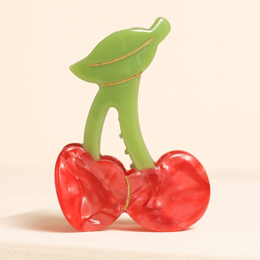 Red Cherry Hair Clip
