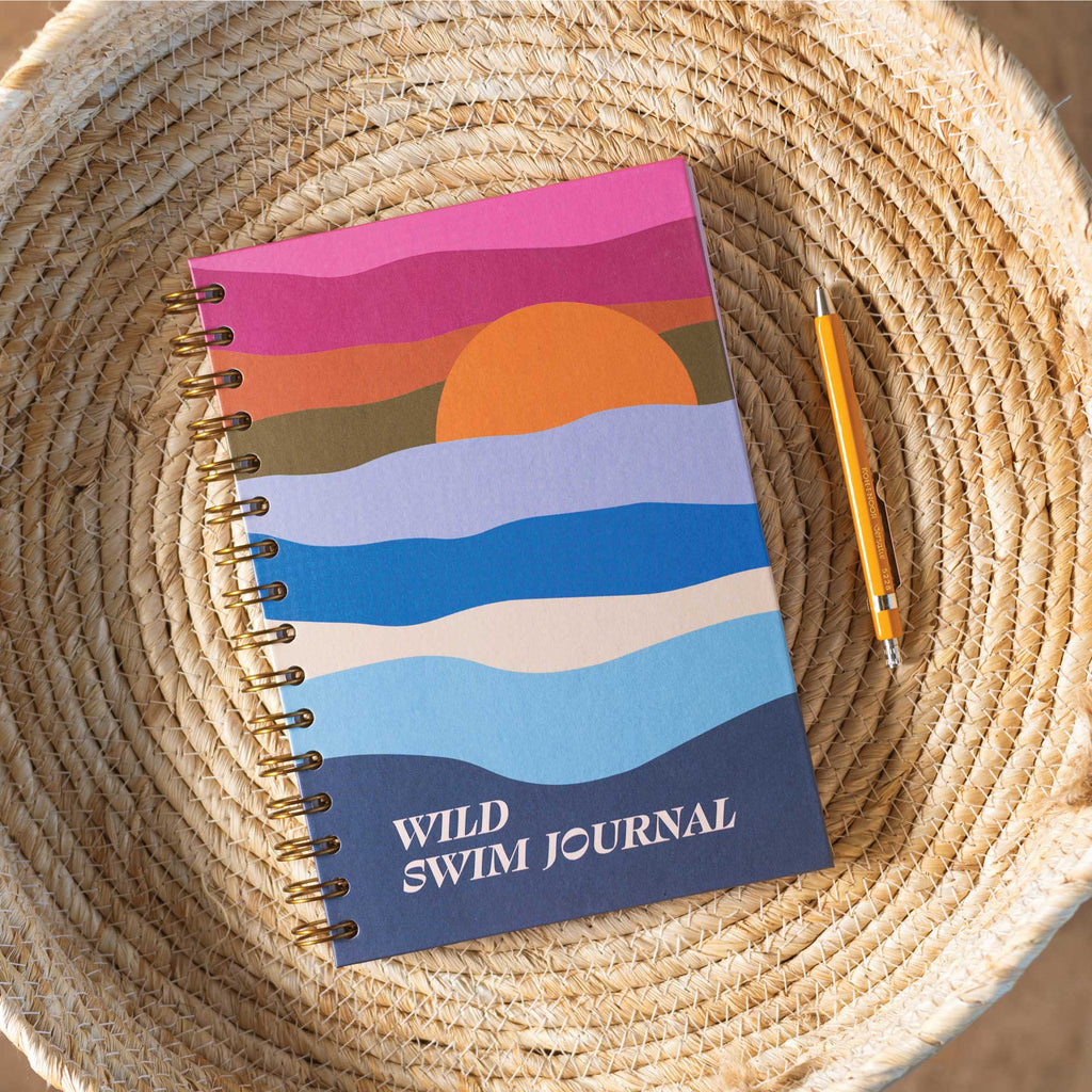 Wild Swim Journal Log Book A5 | Seascape | Hardcover