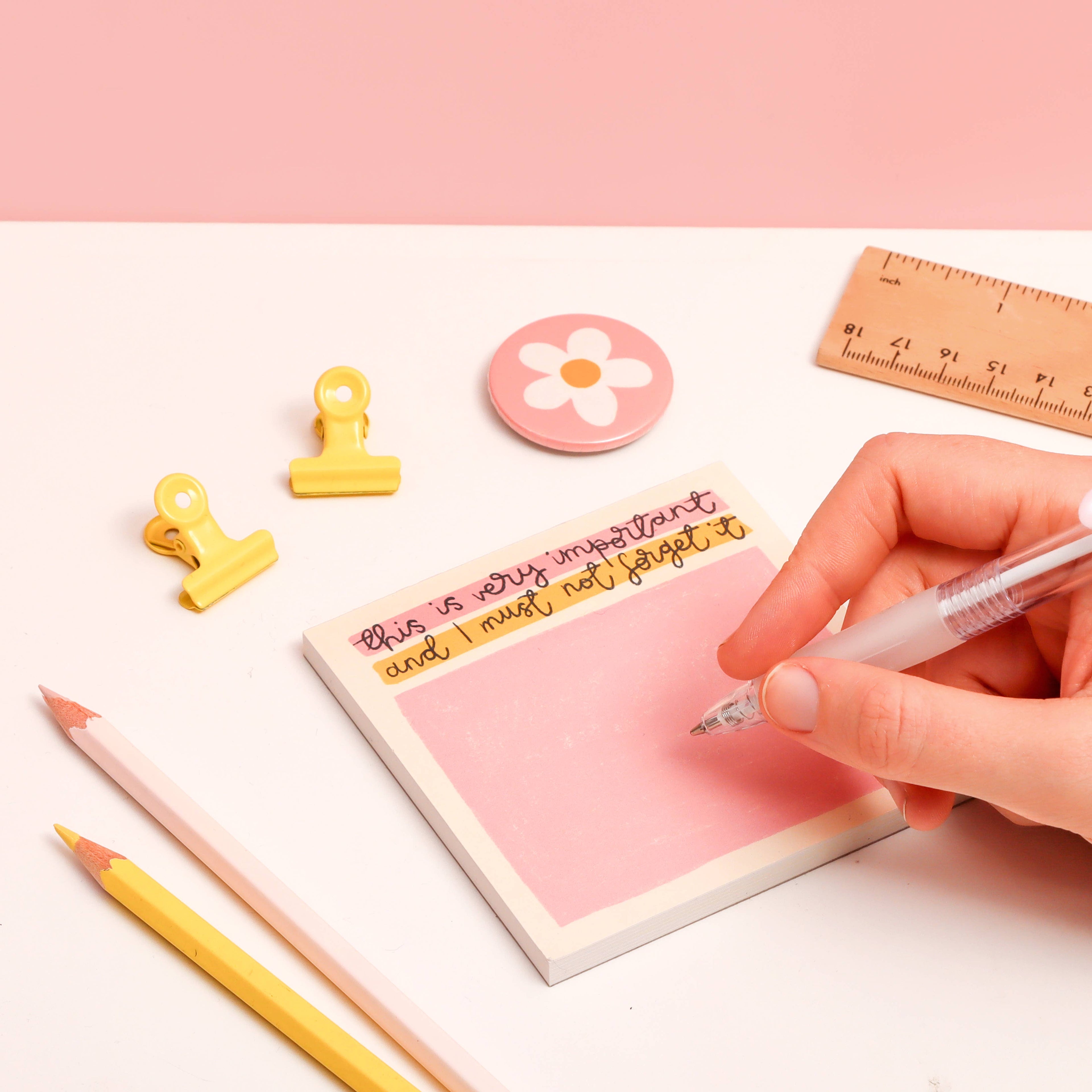 Memo pad - this is very important
