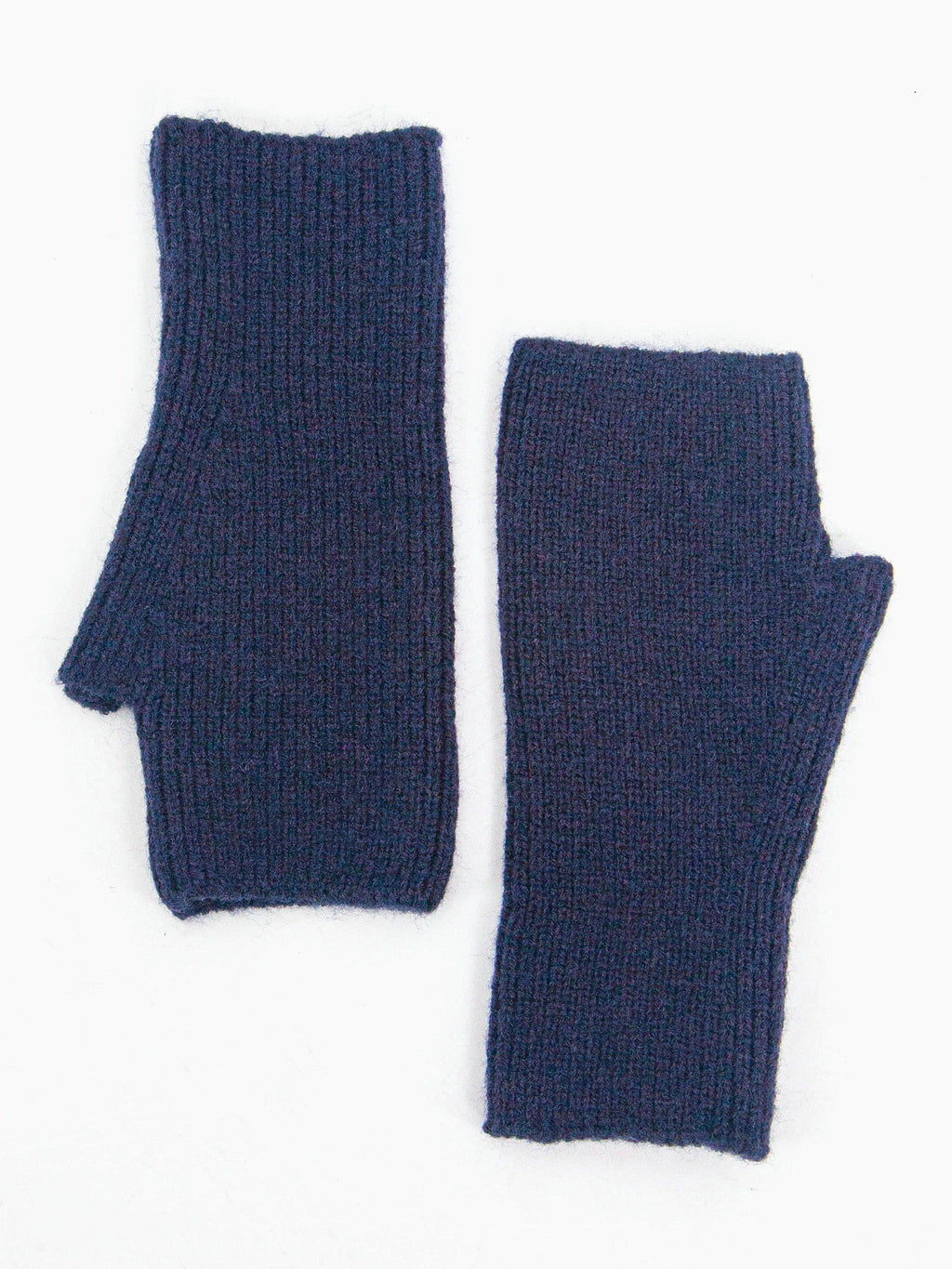 Dylan Wrist Warmers - Navy Blue, Knitted: One-size