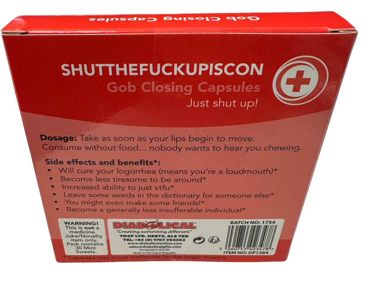 Shutthefuckupiscon Candy - Stocking Fillers, White Elephant, Xmas