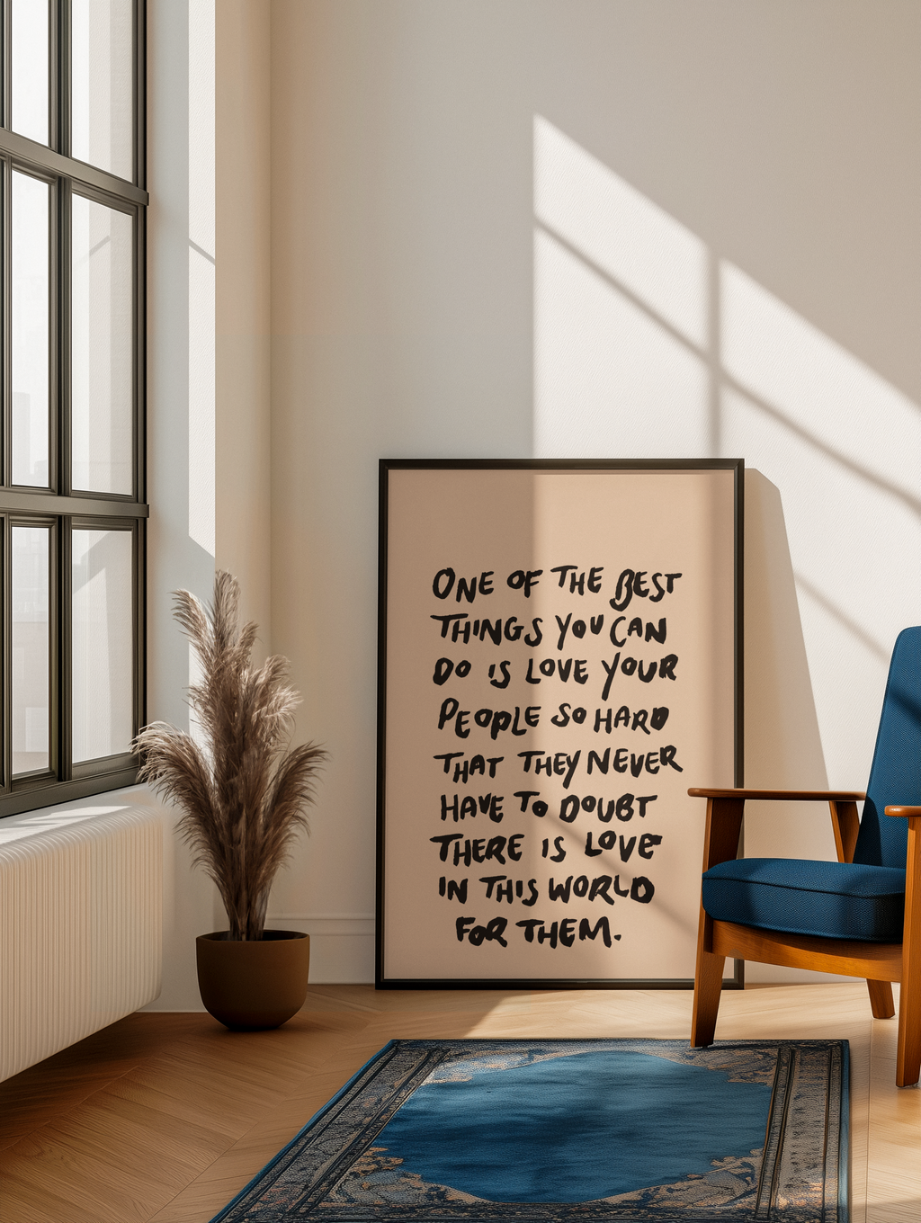 Love your people hard print: A3