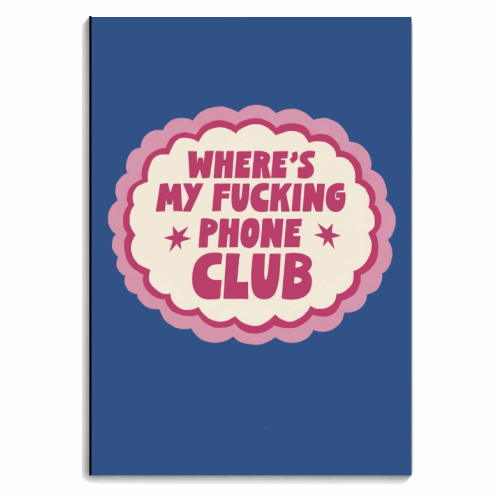 Notebooks 'Where's My Fucking Phone Club Badge'