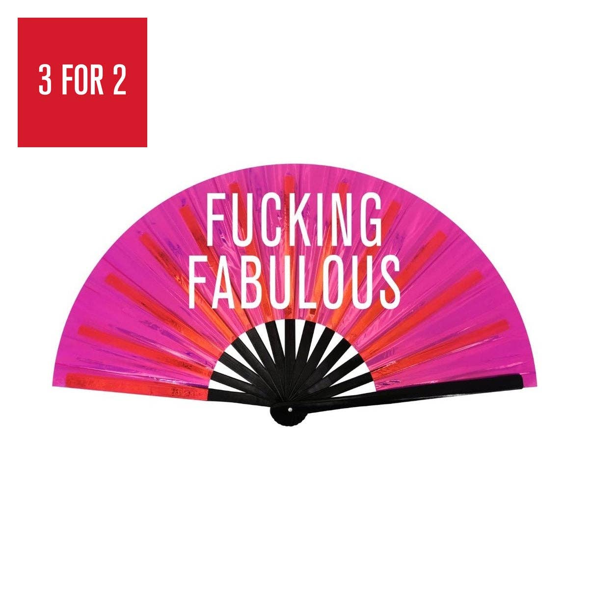 Fucking Fabulous Holographic Fan XL