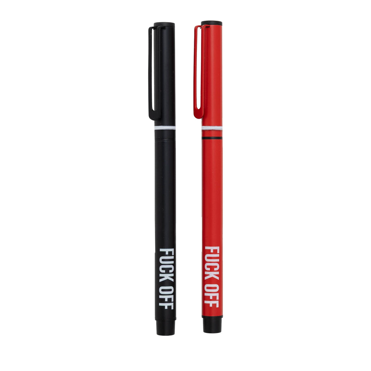 Set of 2 "fuck off" pens