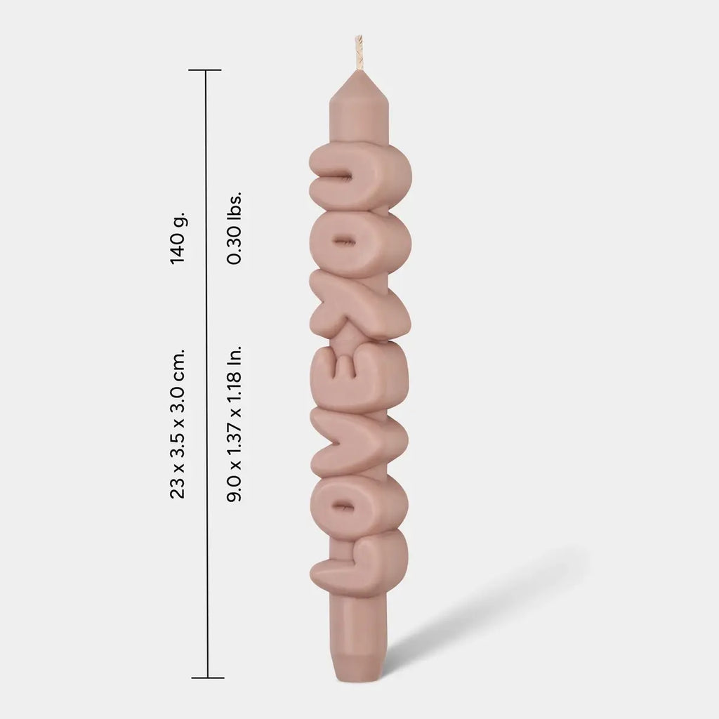 CandleHand Taper Candle Set | Mixed Signals Mocha & Cream