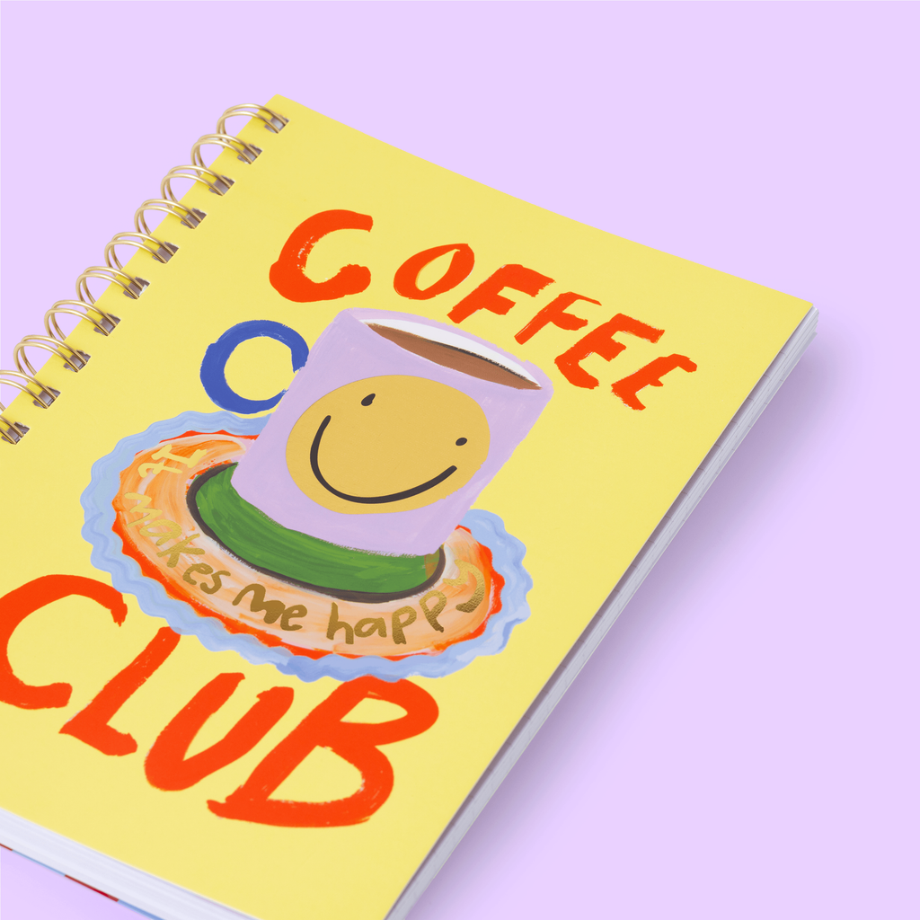 Coffee Club A5 Spiral Notebook