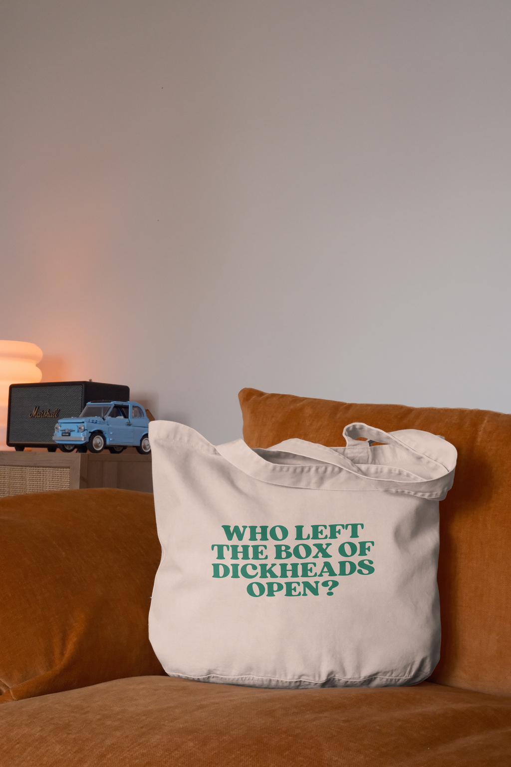 Who Left The Box Of Dickheads Open? | Tote Bag: Vintage Black