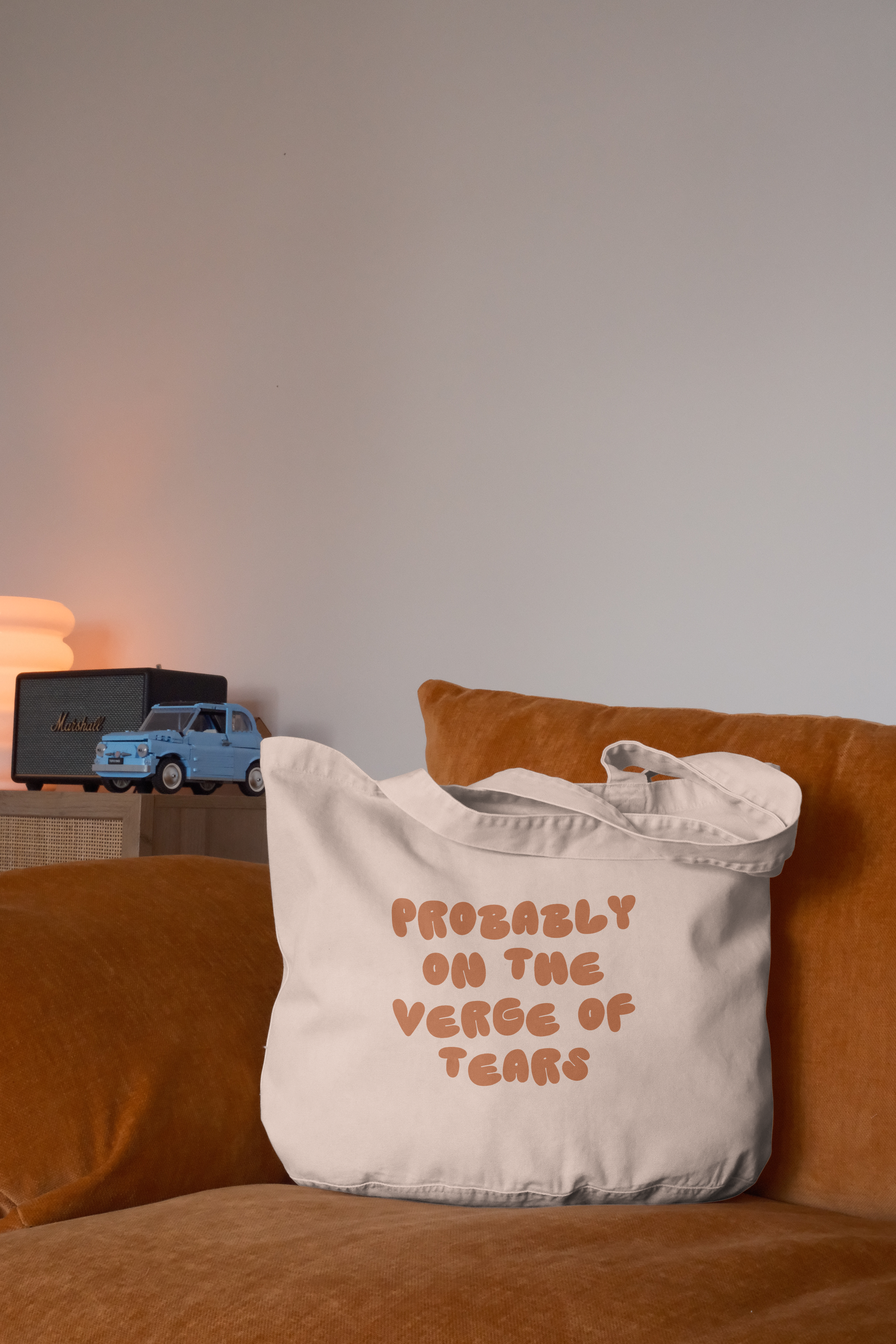 Probably On The Verge Of Tears | Tote Bag: Cream