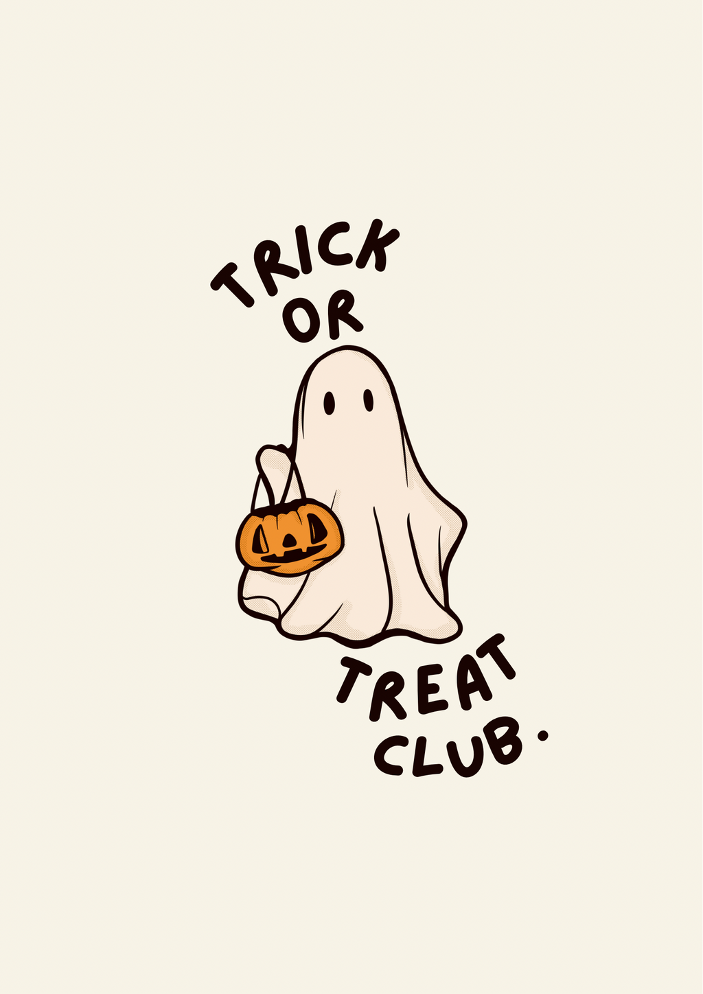 Trick or Treat Club Ghost Print: A3