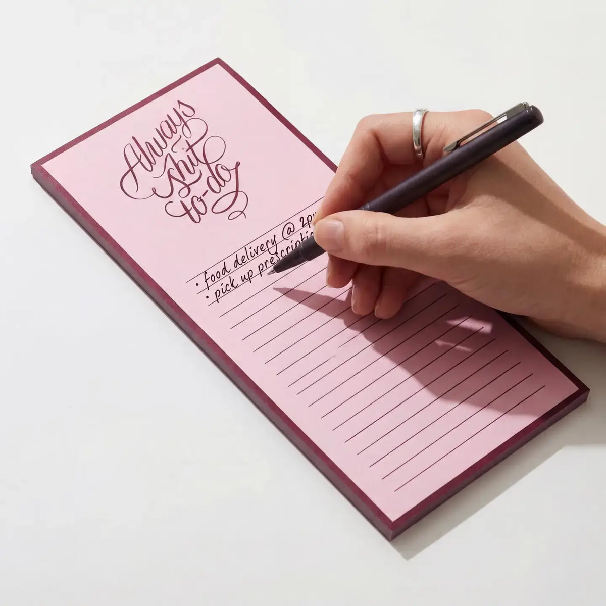 Set Of 2 Slim To-Do List Lined Notepads Deskpads: Set of 2