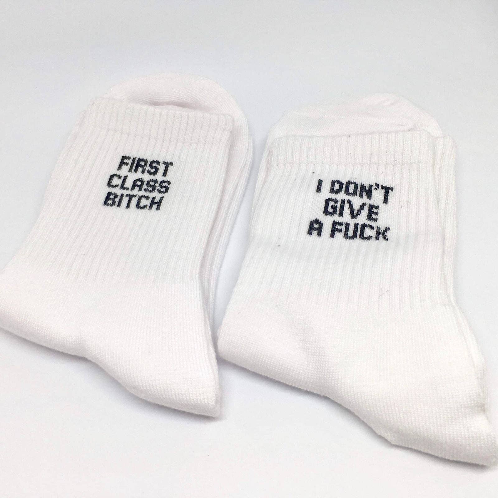 Swear Word Socks | Funny Rave Festival Party Gift Unisex: Slut