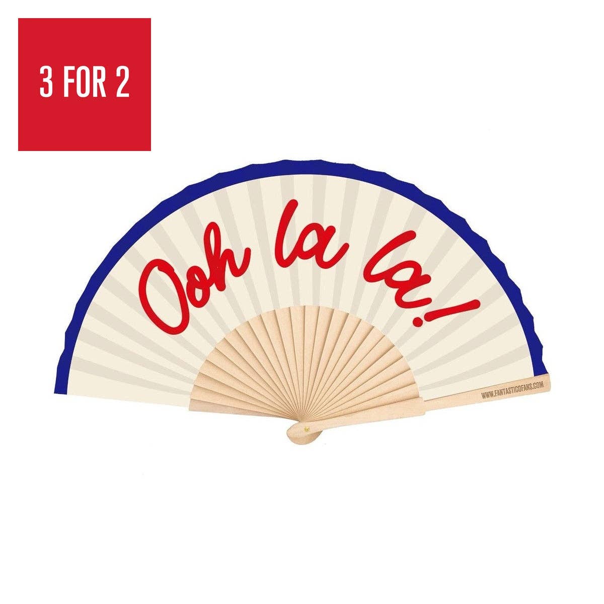 Ooh La La Script 23cm fan