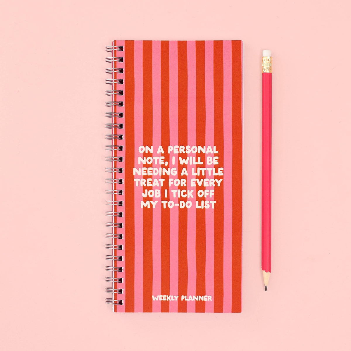 Ringbound Week Planner - Pink & Orange