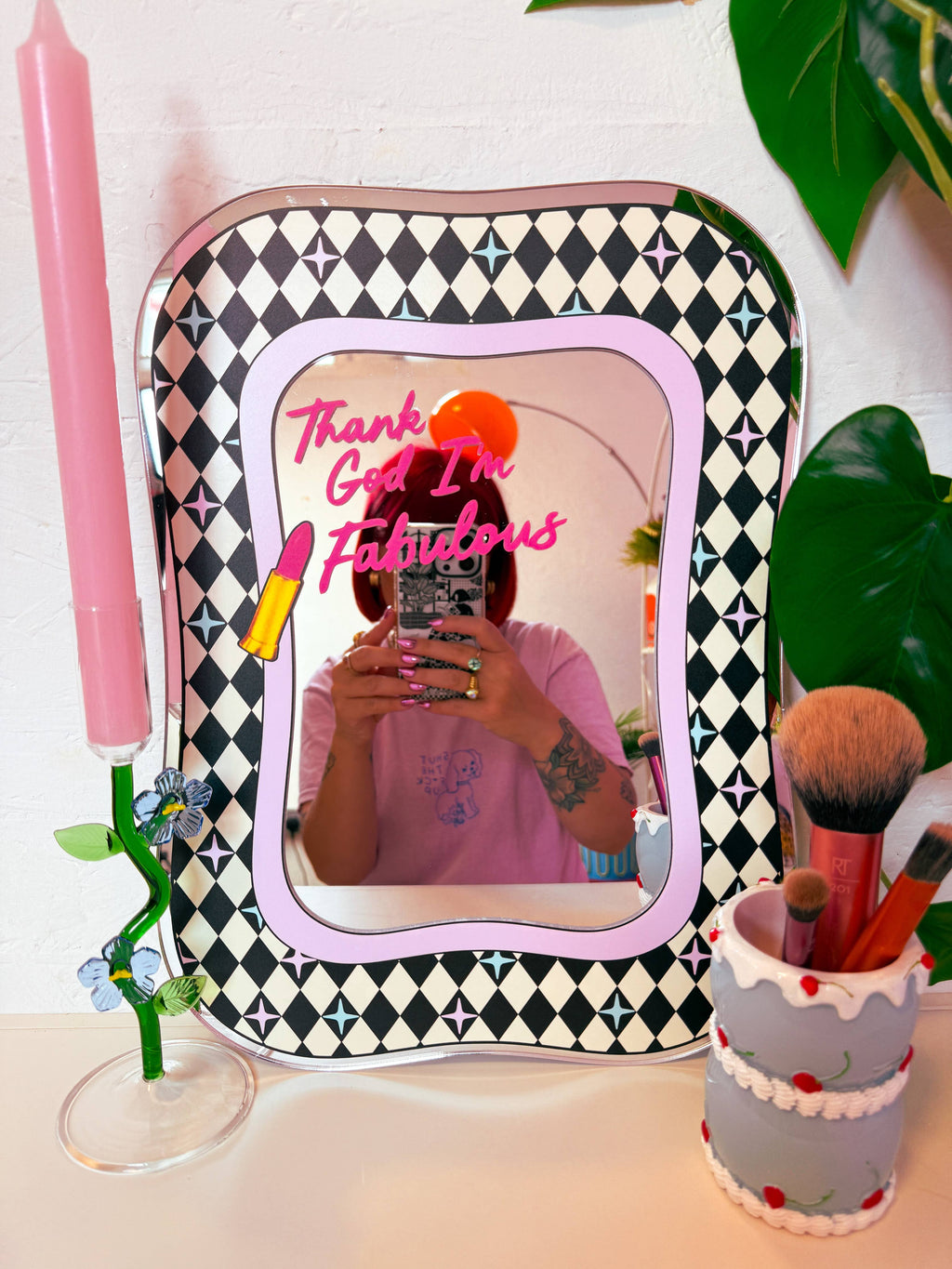 Thank God I'm Fabulous Mirror: Small
