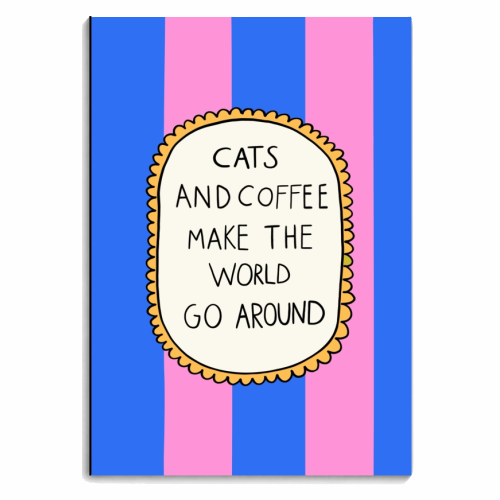 Notebooks 'Cats Make The World Go Around' by The Paper Tail