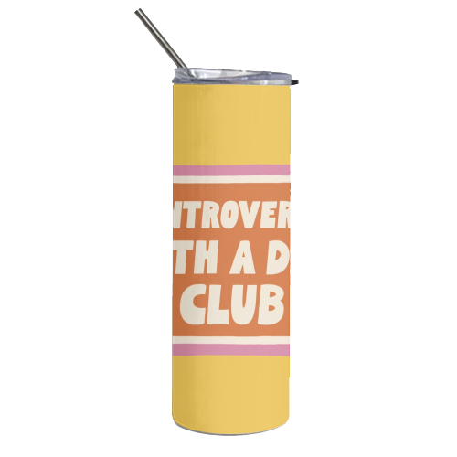 Tumblers 'Introvert with a dog club' by Giddy Kipper