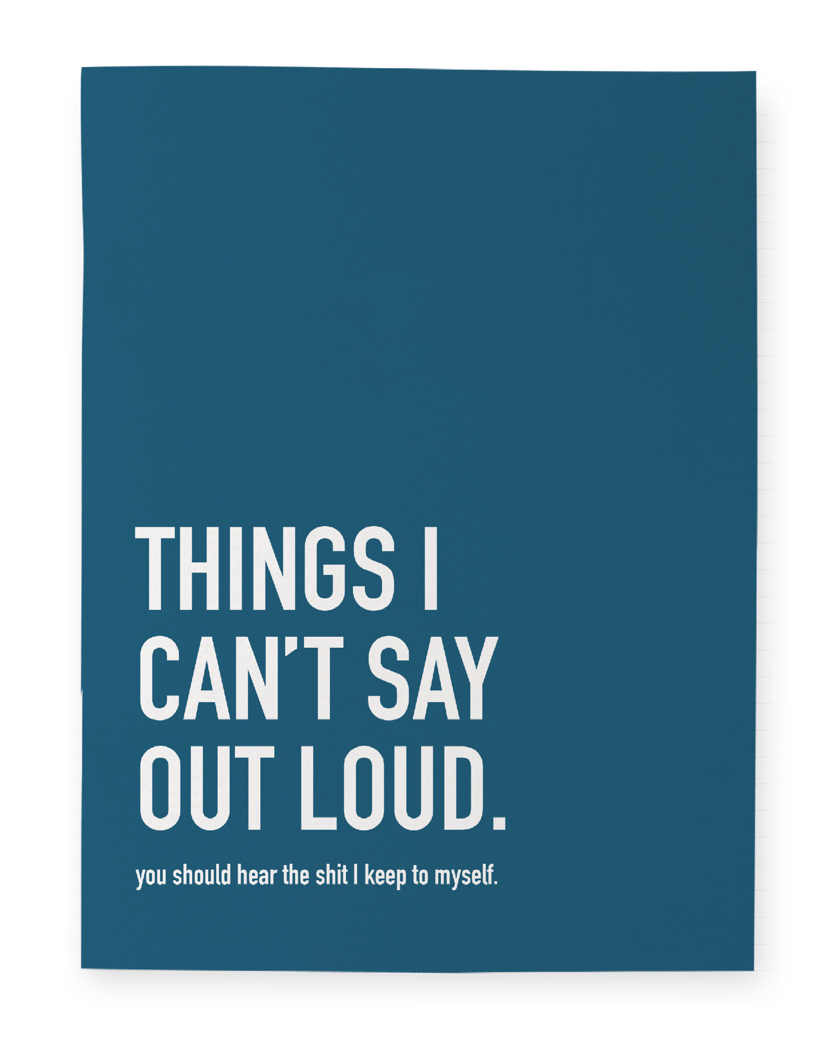 Things I Can’t Say Notebook