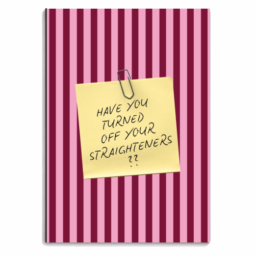 Notebooks 'Have you turned off your straighteners?'