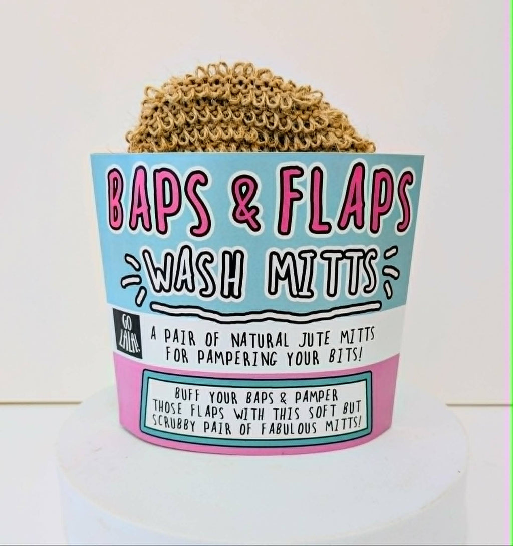 Tits 'n' Bits Mitts - Natural Jute Bath Mitts