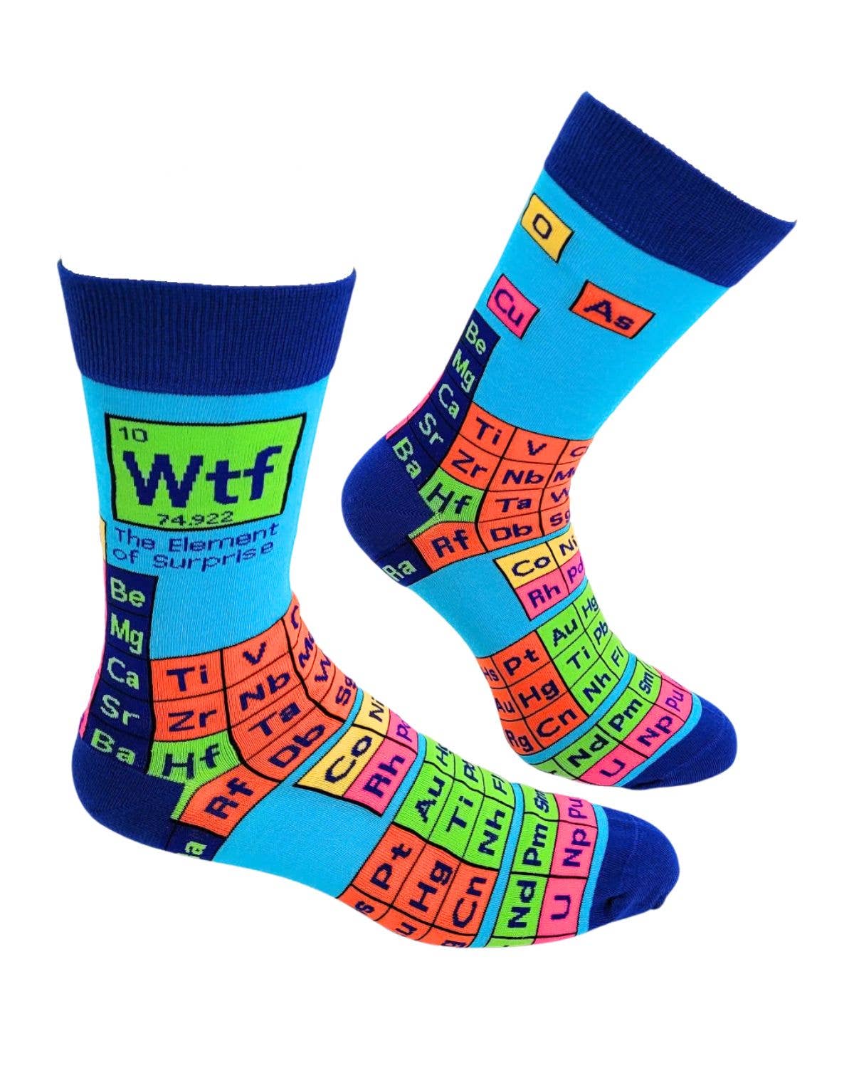 WTF The Element of Surprise Men's Novelty Crew Socks