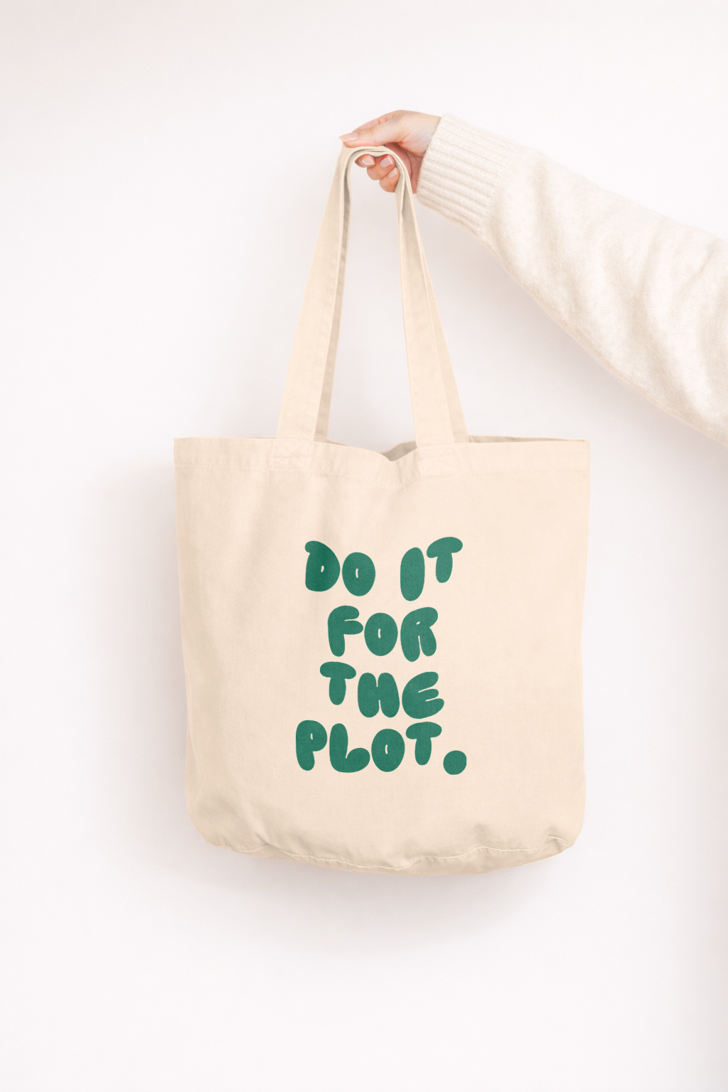 Do It For The Plot | Tote Bag: Vintage Black