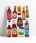 CLASSIC Glitter Sauce Wall Print: A3