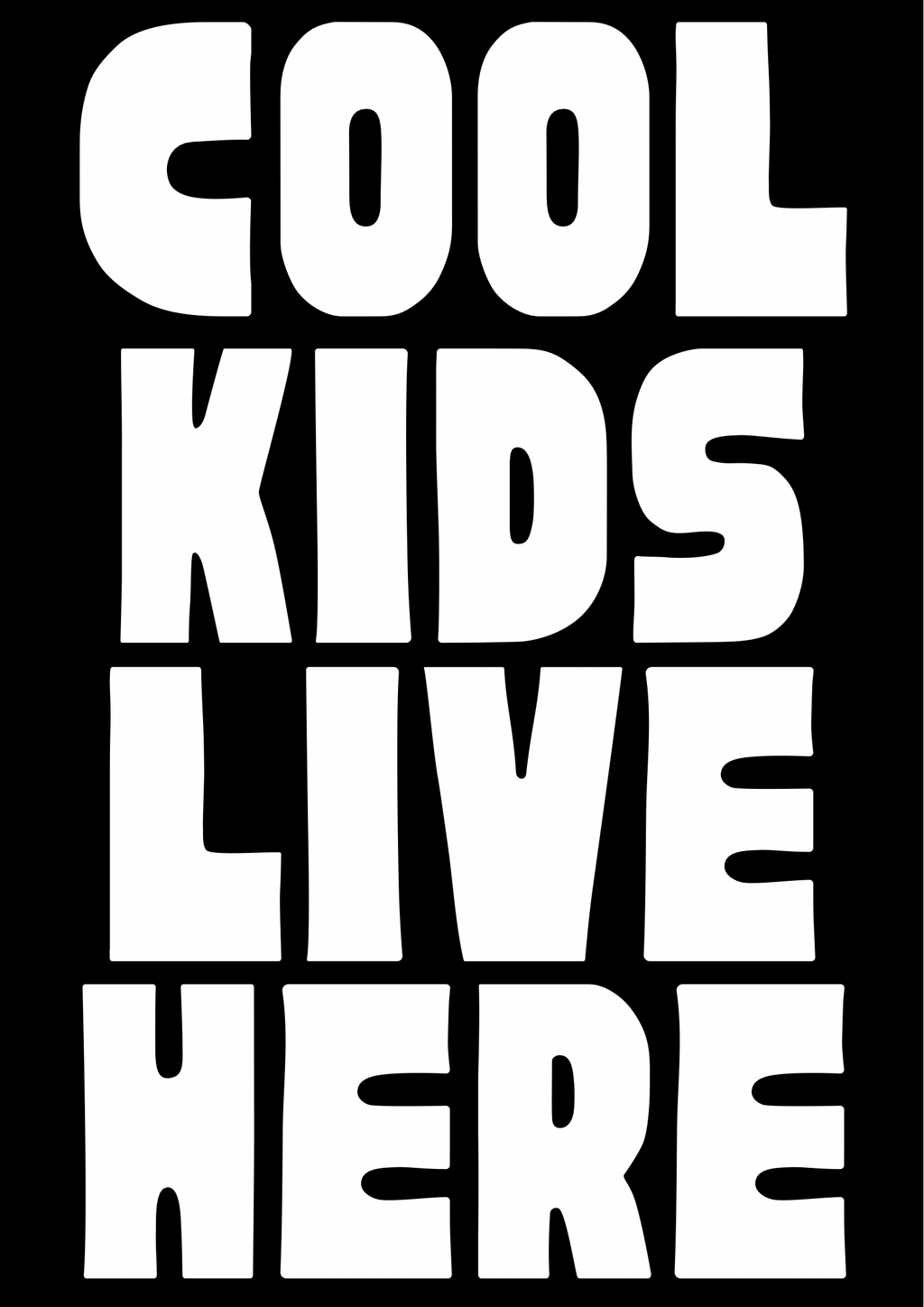 Cool Kids Live Here: A3