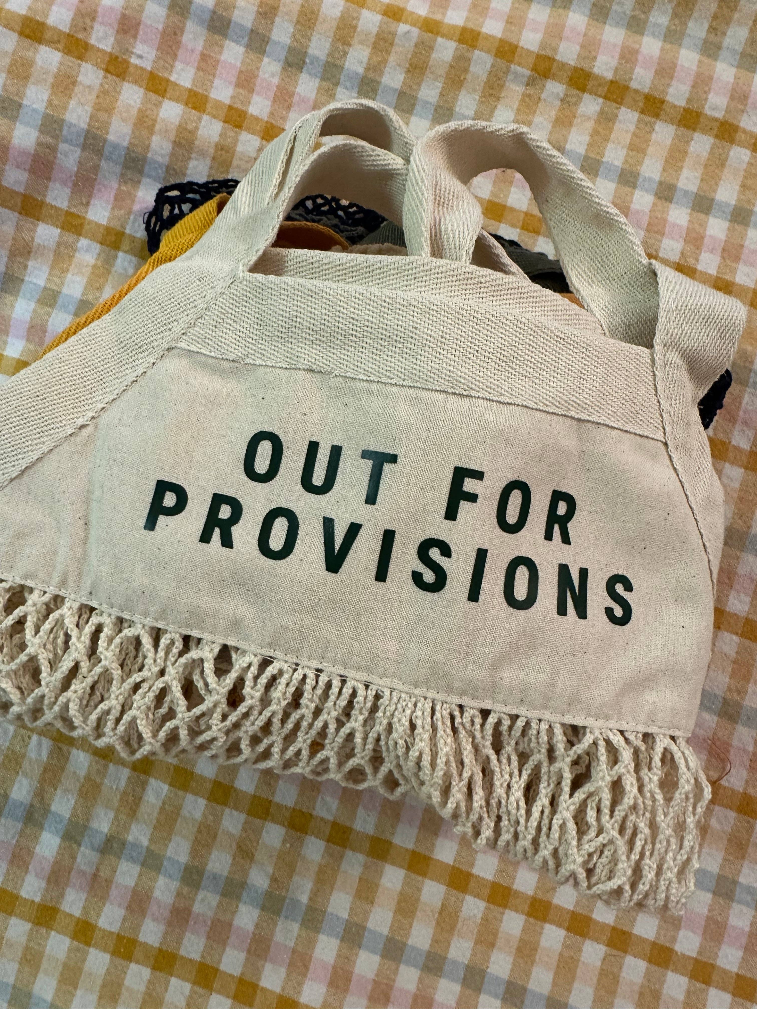 Mesh Grocery Shopper: Yellow- red text for the good stuff / Regular