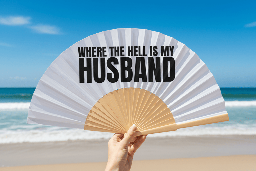 Where the Hell is my Husband 23cm fan