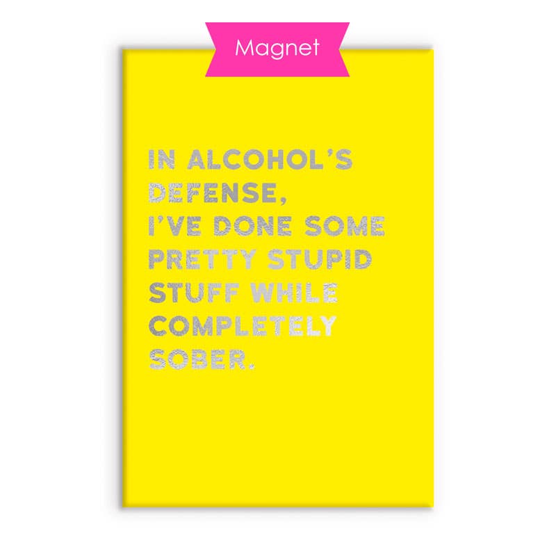 Sober Fridge Magnet