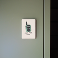 Fuck Off Over | Ceramic Magnet: Cream