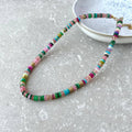 Tarnish Resistant Multi-Colour Stone Beaded Necklace
