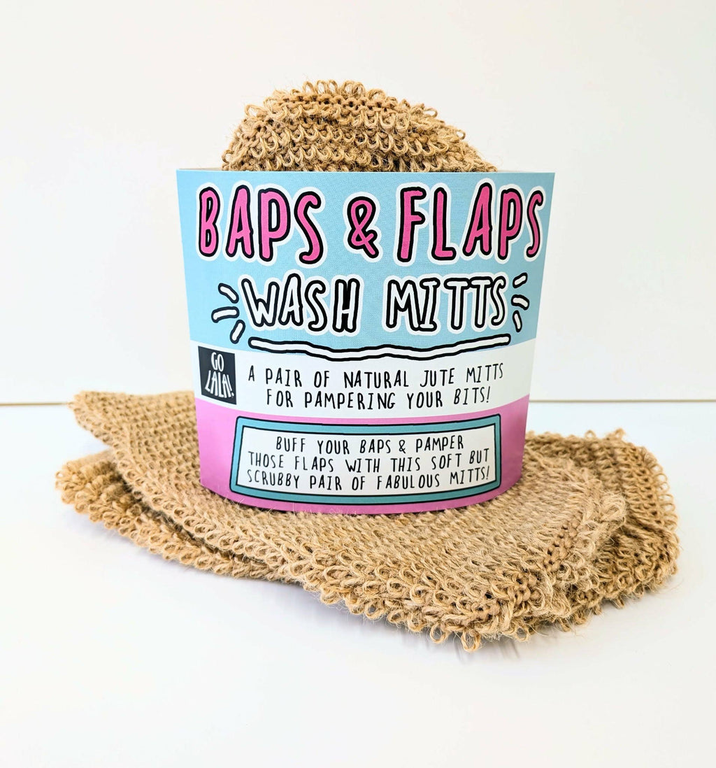 Baps & Flaps Mitts - Natural Jute Bath Mitts