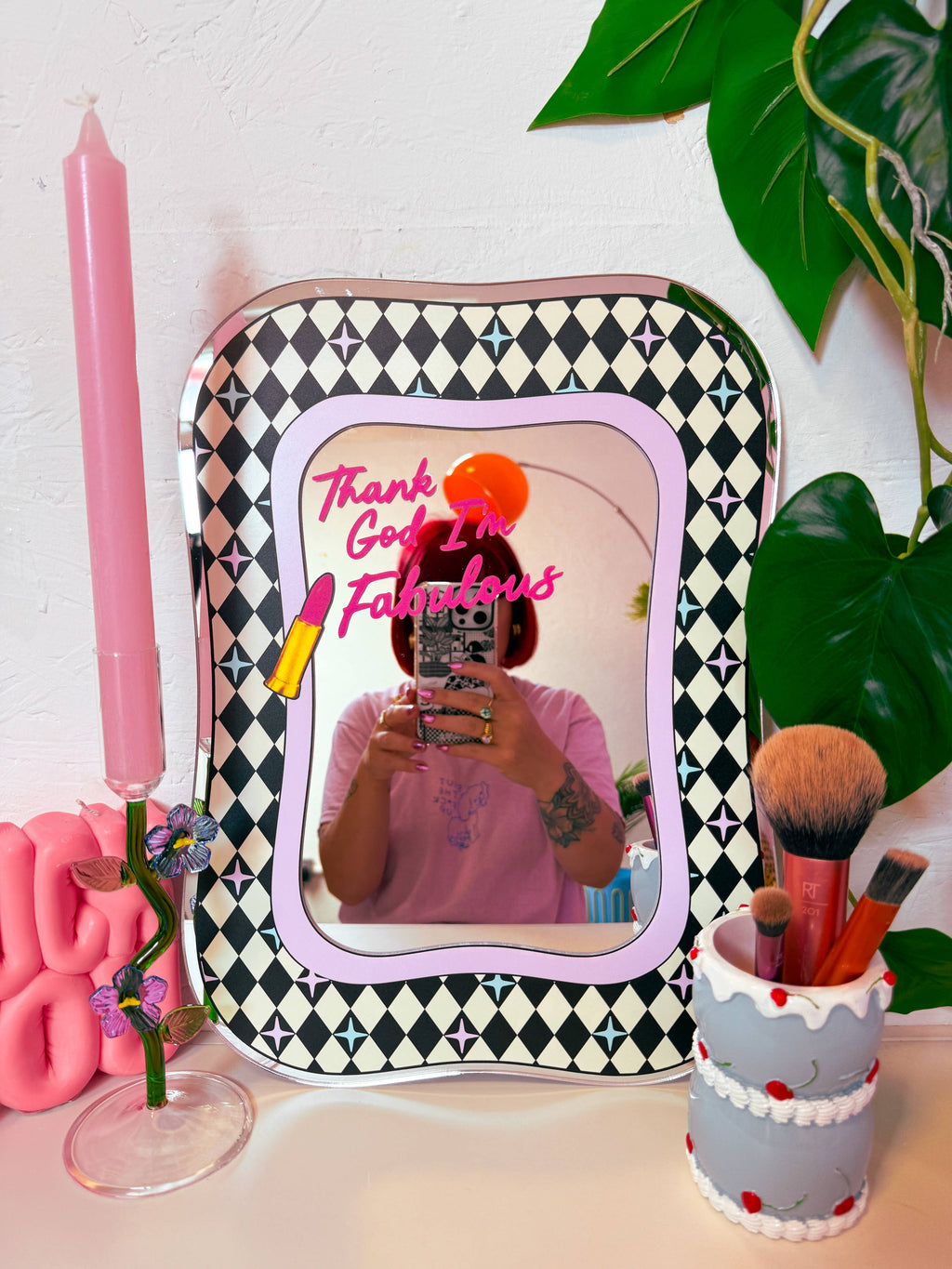 Thank God I'm Fabulous Mirror: Small