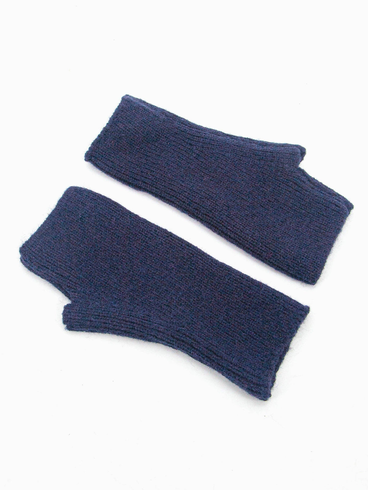 Dylan Wrist Warmers - Navy Blue, Knitted: One-size