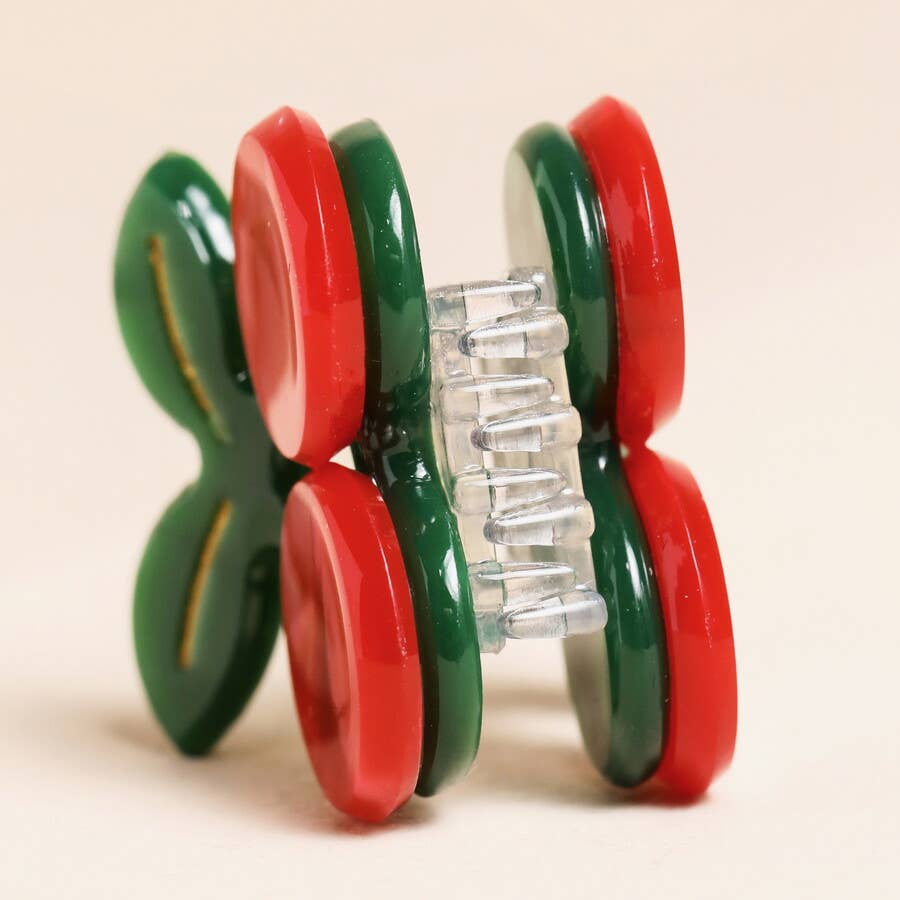 Mini Red Cherry Hair Clip