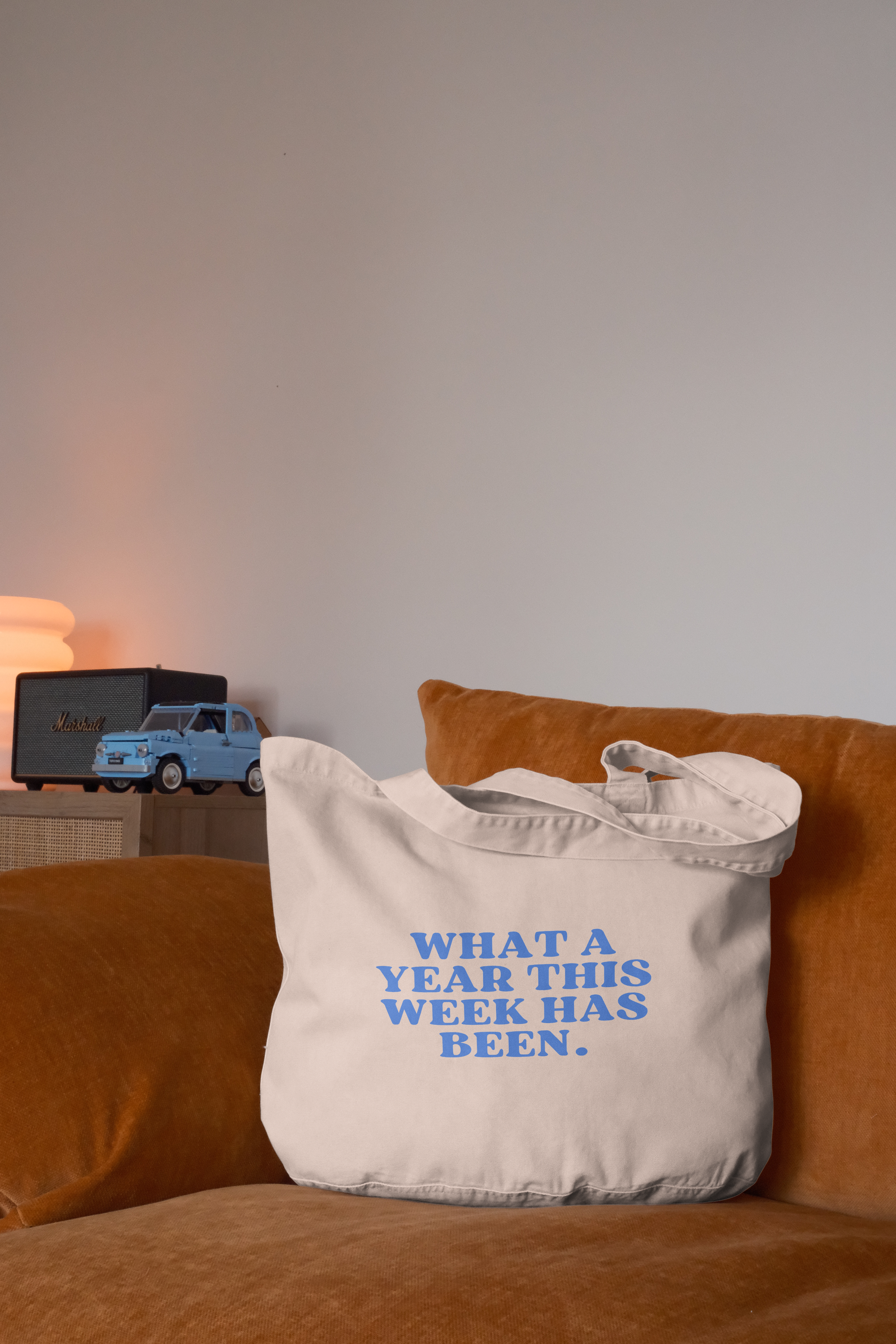 What A Year This Week Has Been | Tote Bag: Cream