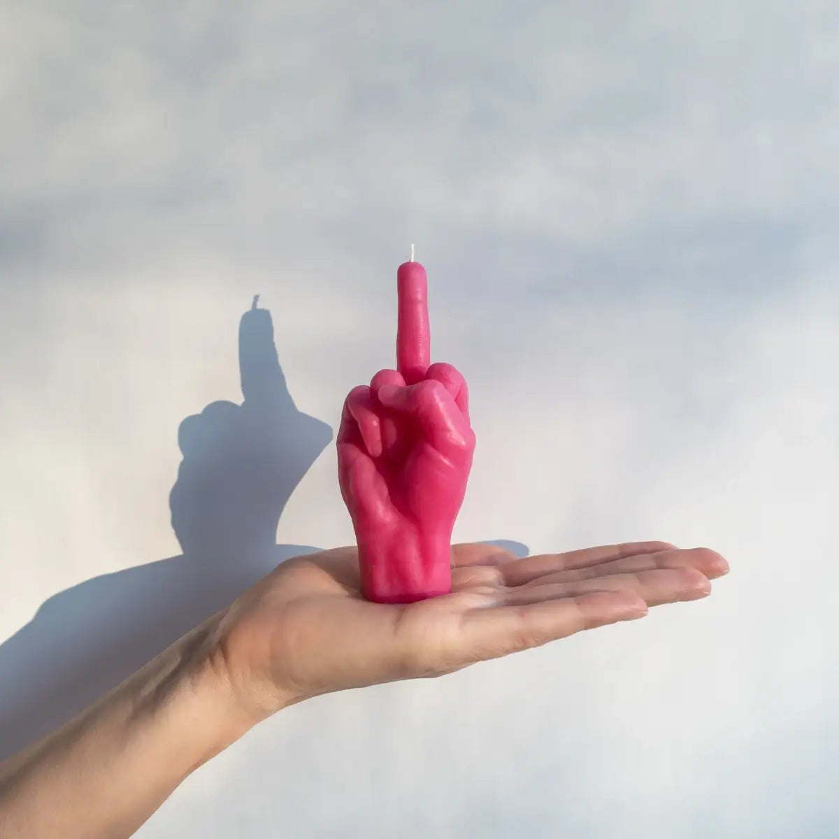 CandleHand Small Gesture Candle F You Pink CandleHand