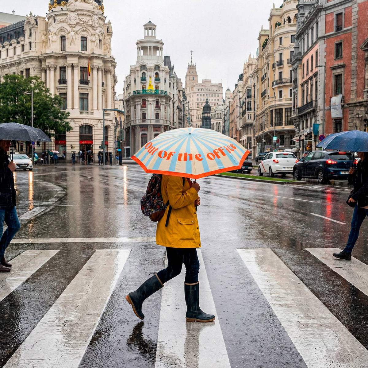 Folding Umbrella "Out Of The Office"