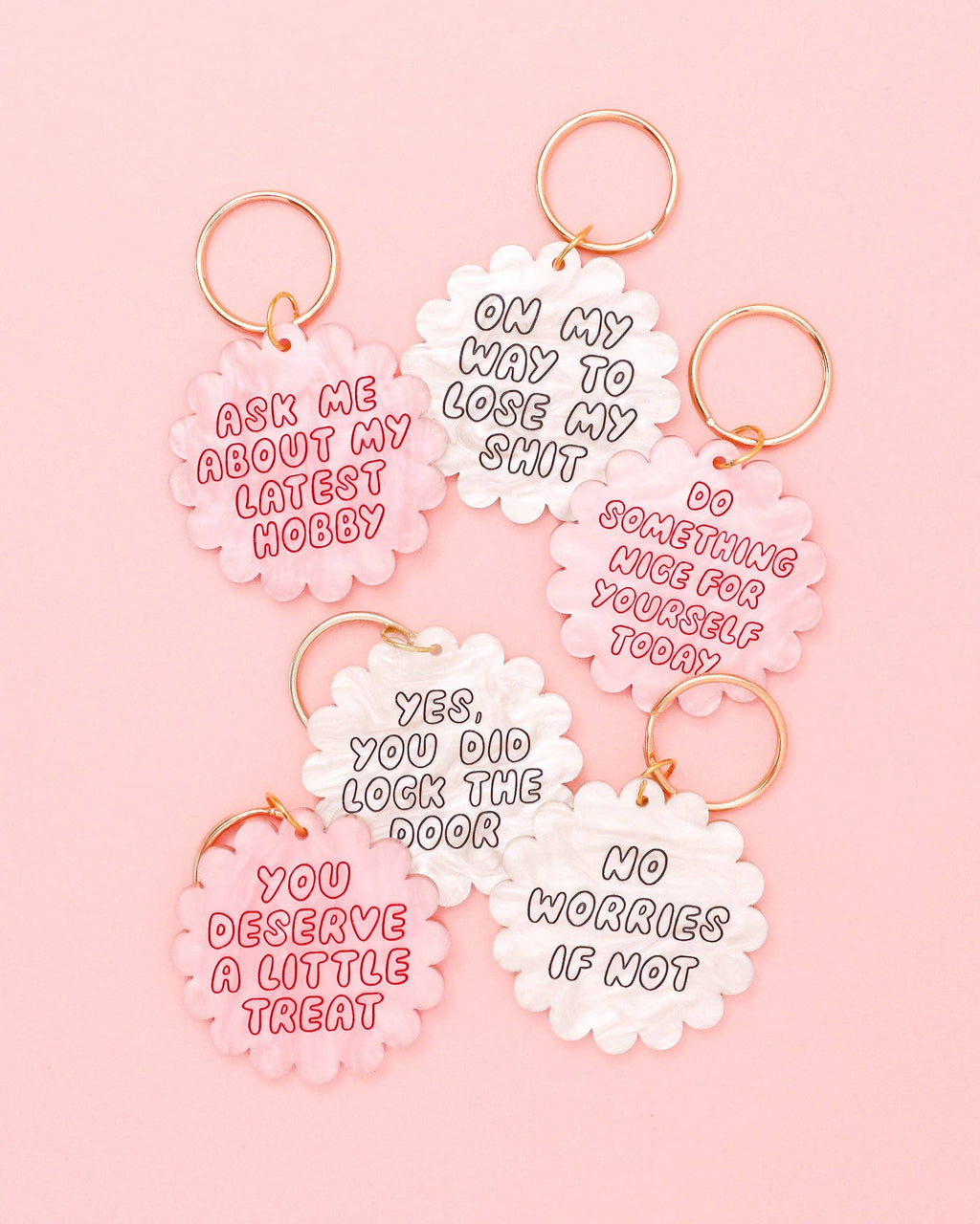 Acrylic keyring - on my way to lose my sh*t