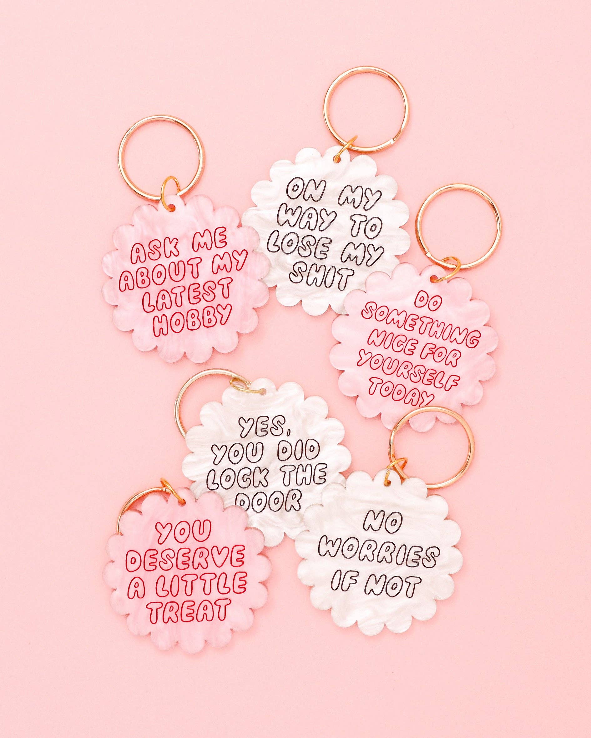 Acrylic keyring - on my way to lose my sh*t