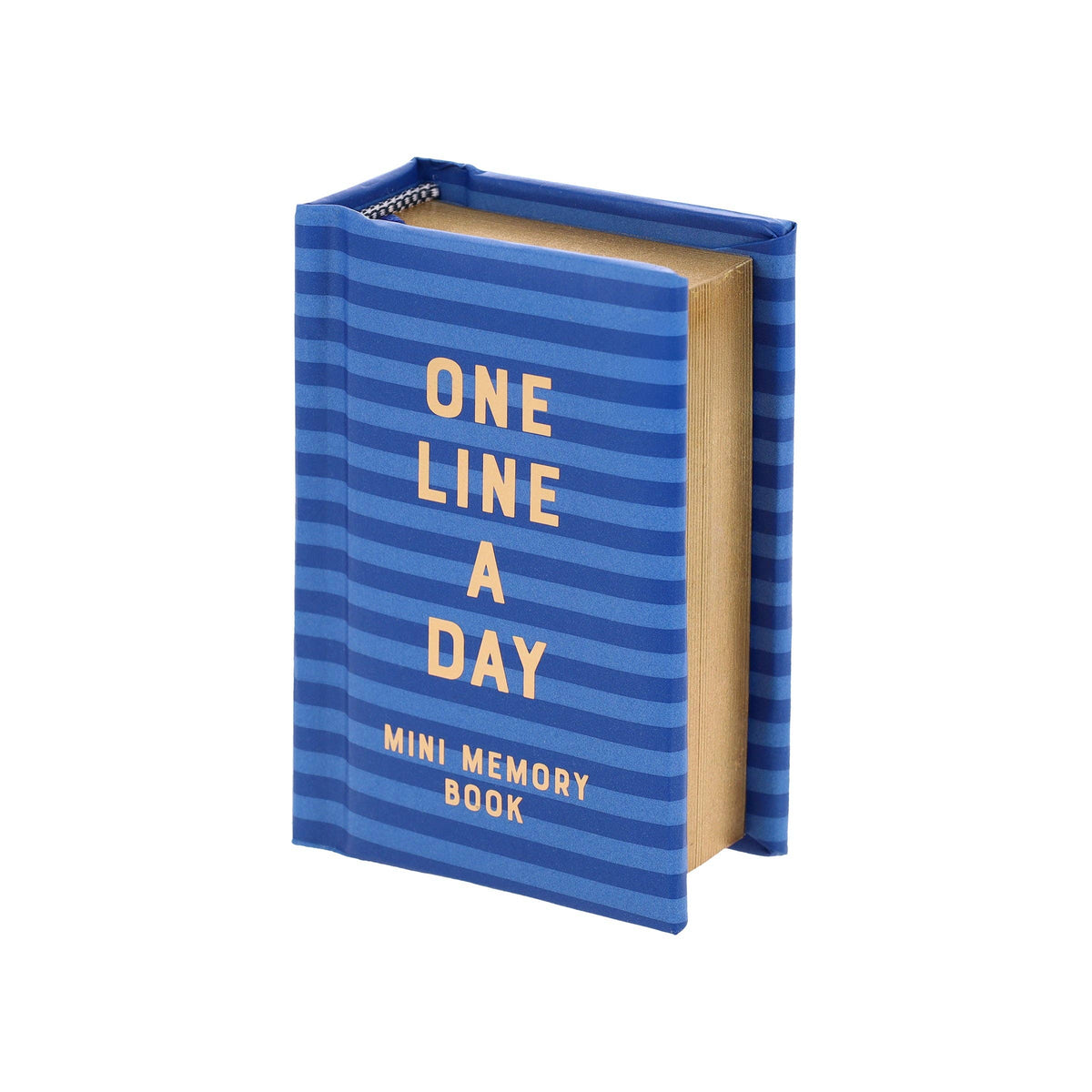 Navy Stripes Mini One Line a Day - A One-Year Memory Book
