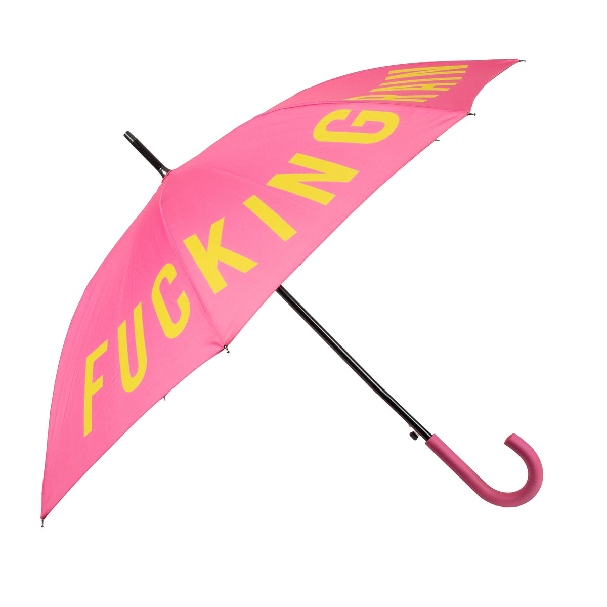 "Fucking Rain" Pink Umbrella