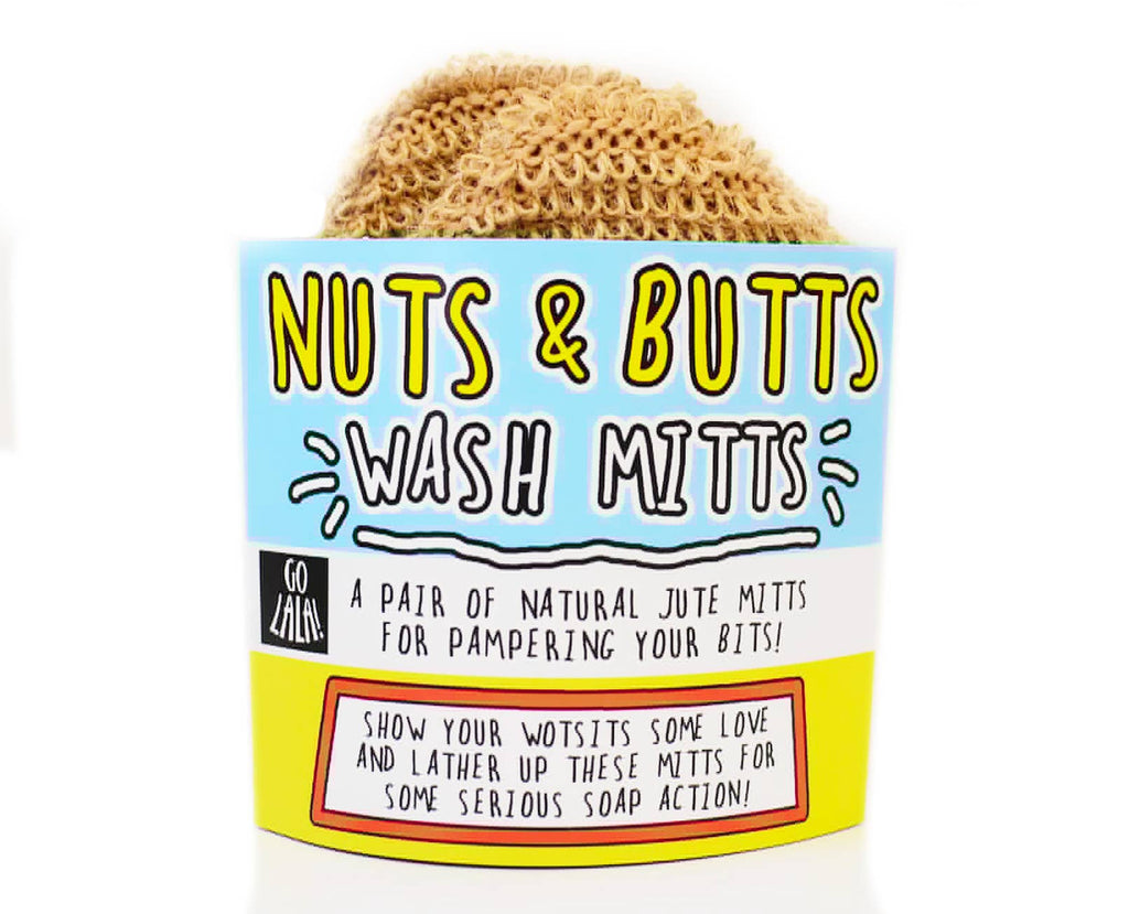 Nuts & Butts Mitts - Natural Jute Bath Mitts