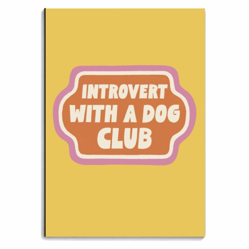 Notebooks 'Introvert with a dog club' by Giddy Kipper