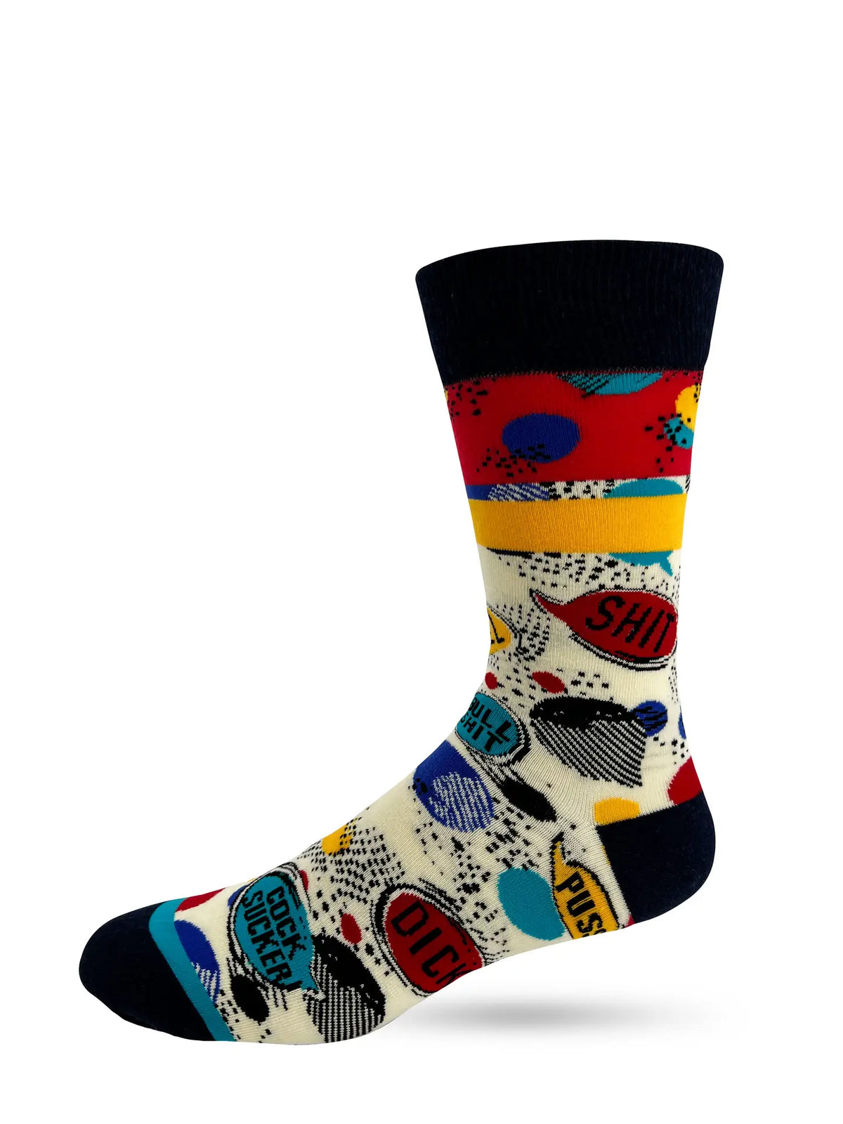 Swearing Always Helps Men's Novelty Crew Socks