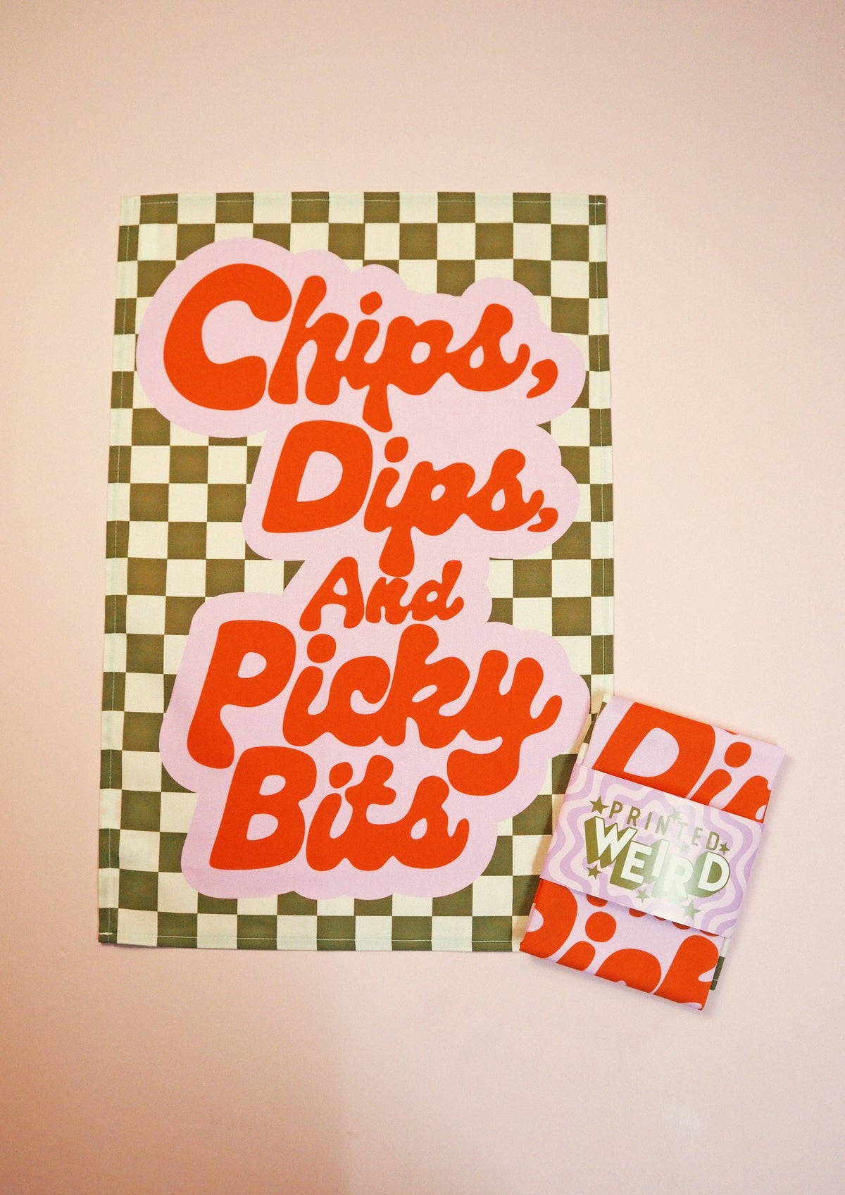 Chips, Dips & Picky Bits Tea Towel