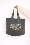 Who Left The Box Of Dickheads Open? | Tote Bag: Vintage Black